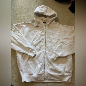 Brandy Melville White Oversized Hoodie